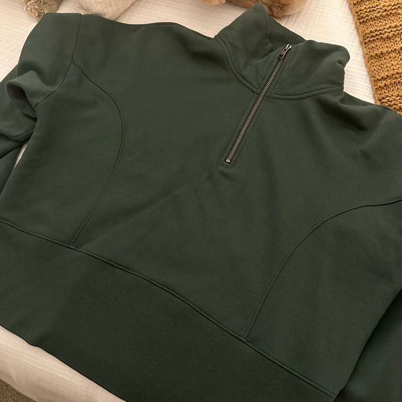Universal Thread Forest Green Fleece Half-Zip Pullover - Picture 4 of 4